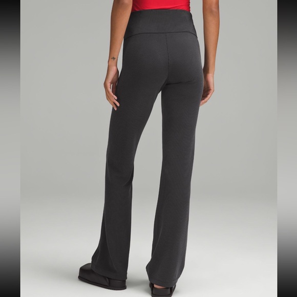 Lululemon Ribbed Softstreme Flared Pant - Black - Picture 3 of 16